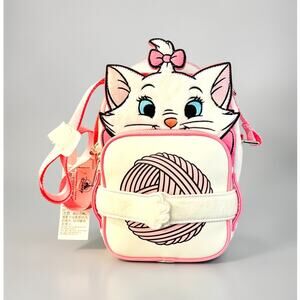 Disney Parks Loungefly Aristocats MARIE Crossbody w/ Reversible Coin Purse NWT